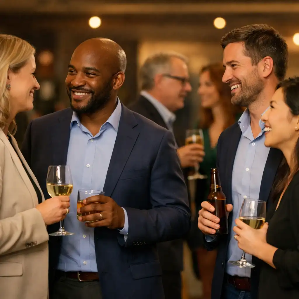 Networking podczas eventu firmowego